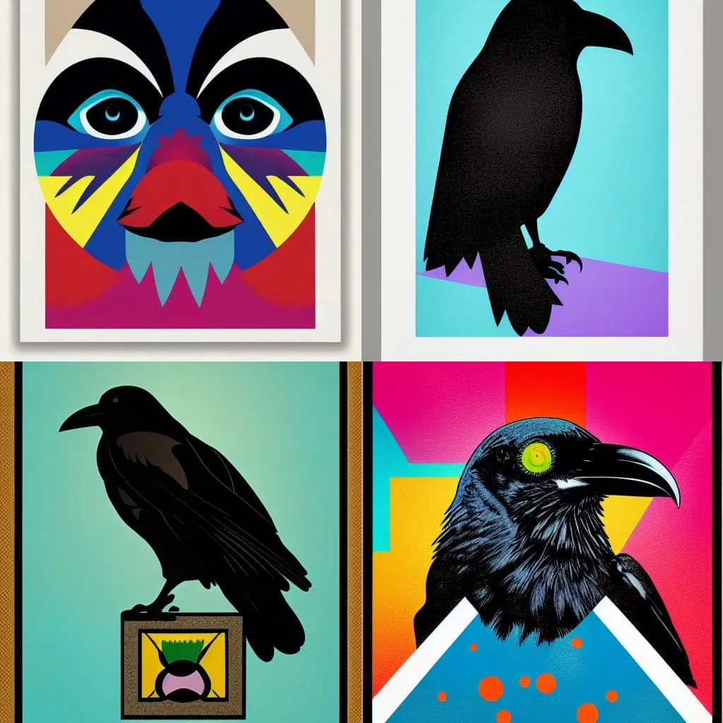 Pop art #Raven